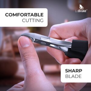 Lebrüke® Podiatrist Toenail Clippers - Nail Nipper for Seniors - for Thick & Ingrown Toe Nails - with Extra Sharp Blade - Image 6