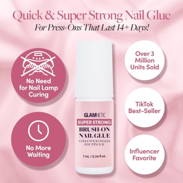 Glamnetic – Press-On Nail Glue | Durable, Long Lasting False Nail Adhesive Glue