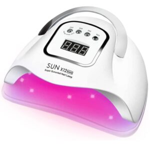 DEISNGB UV LED Nail Lamp, Nail dryer, 280W Fast UV Light for Nails Gel Polish, Professional Curing with 4 Timer Setting Auto Sensor, LED Gel Nail Dryer for Fingernail and Toenail Home Salon Use