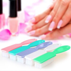 Nail Brush for Cleaning Fingernails, Nail Brush Handle Grip Cleaning Brush for Nail and Toenail Foot, Nail Dust Brush Manicure Pedicure Tools Scrubbing Brush Women Men Home Salon (6 Pack)