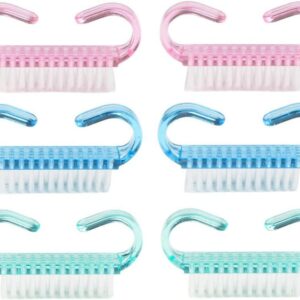 Cleaner Finger Nail Scrub Brush Nail Hand Scrubbing Cleaning Brush Plastic Handle NailTransparent Handle Nail Brush Nail Brushes