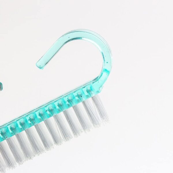 Cleaner Finger Nail Scrub Brush Nail Hand Scrubbing Cleaning Brush Plastic Handle NailTransparent Handle Nail Brush Nail Brushes