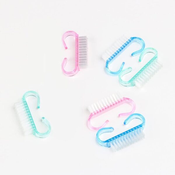 Cleaner Finger Nail Scrub Brush Nail Hand Scrubbing Cleaning Brush Plastic Handle NailTransparent Handle Nail Brush Nail Brushes