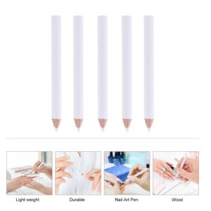 30 Pcs Absorb White Pencil Nail Gems Bead Picking Pen Dotting Pencil Nail Art Pen - Image 2