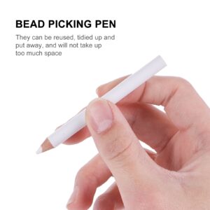 30 Pcs Absorb White Pencil Nail Gems Bead Picking Pen Dotting Pencil Nail Art Pen - Image 5