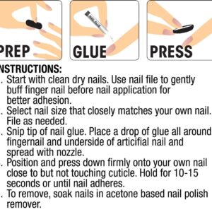 L.A. COLORS Lavish Nail Tips, Rich & Famous, 0.07 fl oz - Image 3