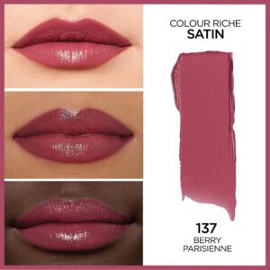 L'Oreal Paris Colour Riche Original Satin Lipstick for Moisturized Lips, 766 Plum Explosion - Image 21