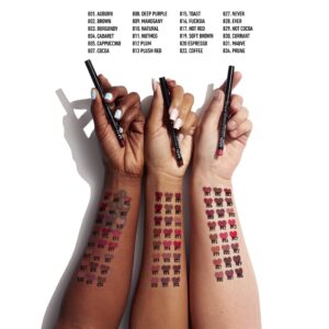 NYX Professional Makeup Slim Lip Pencil, Long-Lasting Creamy Lip Liner, 820 Espresso, 0.035 fl oz - Image 3