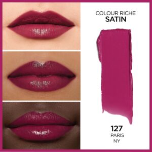 L'Oreal Paris Colour Riche Original Satin Lipstick for Moisturized Lips, 766 Plum Explosion - Image 114
