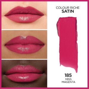 L'Oreal Paris Colour Riche Original Satin Lipstick for Moisturized Lips, 766 Plum Explosion - Image 116