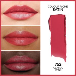 L'Oreal Paris Colour Riche Original Satin Lipstick for Moisturized Lips, 766 Plum Explosion - Image 120