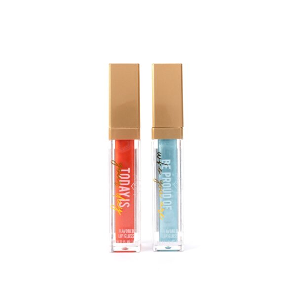 Taste Beauty Power Line – Lip Gloss 2pk, .35 oz mirror on a lip gloss