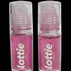 Lottie London Oil Slick, 100% Vegan Lip Oil, Grape, (2 Pack of 0.11 Fl Oz) - Image 1