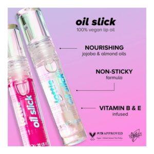 Lottie London Oil Slick, 100% Vegan Lip Oil, Grape, (2 Pack of 0.11 Fl Oz) - Image 4