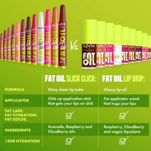 NYX Professional Makeup Gloss Collections Fat Oil Slick Click, Lightweight Hydration, In A Mood, 0.07 oz - Image 5