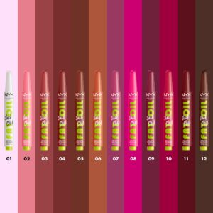 NYX Professional Makeup Gloss Collections Fat Oil Slick Click, Lightweight Hydration, In A Mood, 0.07 oz - Image 10