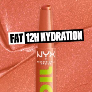 NYX Professional Makeup Fat Oil Slick Click Hydrating Tinted Lip Balm, Main Character - Image 8