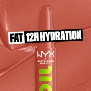 NYX Professional Makeup Fat Oil Slick Click Hydrating Tinted Lip Balm, Main Character - Image 59