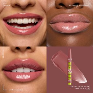 NYX Professional Makeup Fat Oil Slick Click Hydrating Tinted Lip Balm, Main Character - Image 66
