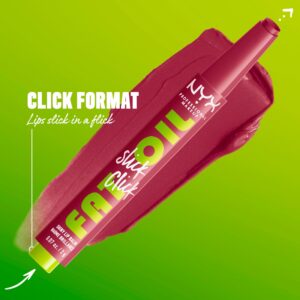 NYX Professional Makeup Fat Oil Slick Click Hydrating Tinted Lip Balm, That's Major - Image 14