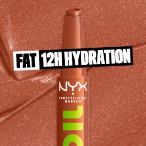 NYX Professional Makeup Fat Oil Slick Click Hydrating Tinted Lip Balm, Main Character - Image 118
