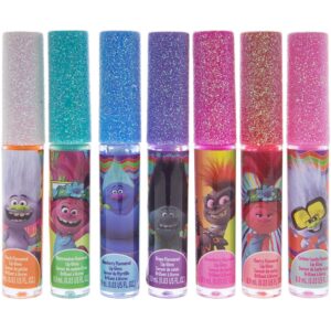 Townley Girl Trolls World Tour Super Sparkly 7 Pack Party Favor Lip Gloss, 7 CT - Image 3