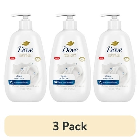 Dove Liquid Hand Wash Deep Moisture More Moisturizing than Leading Ordinary Hand Soap, 12 oz