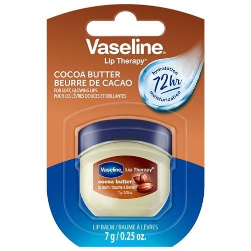 Vaseline Lip Therapy Lip Balm Mini, Cocoa Butter, 0.25 Oz Packaging May Vary