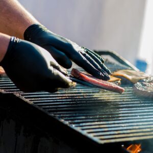 Hand-E Nitrile Gloves (Small) 100 Count - Disposable, Black, Powder and Latex Free Gloves - Image 3