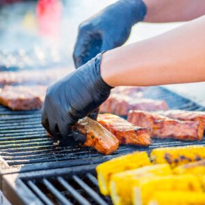 Hand-E Nitrile Gloves (Small) 100 Count - Disposable, Black, Powder and Latex Free Gloves - Image 5