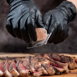 Hand-E Nitrile Gloves (Small) 100 Count - Disposable, Black, Powder and Latex Free Gloves - Image 11