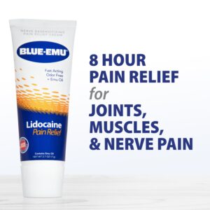 Blue-Emu Lidocaine Pain Relief Cream for Muscle and Joint Pain with 4% Lidocaine, 2.7 oz - Image 6