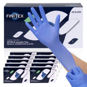FINITEX 1000 Count Medical Exam Gloves, Latex-free, Rubber Free, Food Safe Examination Chemo Nitrile Disposable Gloves, Medium - Image 10