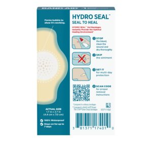 BAND-AID Brand Hydro Seal Hydrocolloid Bandages, Large, 6 Count - Image 6