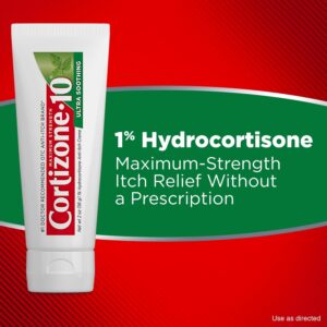 Cortizone-10 Maximum Strength 1% Hydrocortisone Ultra Moisturizing Anti-Itch Cream 2oz - Image 5