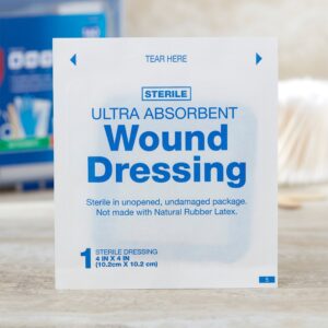 Equate Ultra Absorbent Wound Dressing, 4 in x 4 in, 10 Count - Image 3