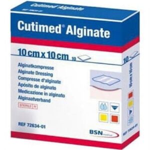 BSN Medical Cutimed Alginate Calcium Wound Dressing Compress, 5 cm x 5 cm (2 in x 2 in), Box of 10 - Image 4