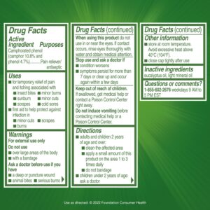 Campho Phenique Maximum Strength Antiseptic Liquid, Pain Relief and Anti-Itch Treatment, 0.75oz - Image 6