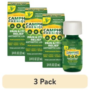 Campho Phenique Maximum Strength Antiseptic Liquid, Pain Relief and Anti-Itch Treatment, 0.75oz - Image 8