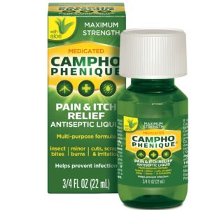 Campho Phenique Maximum Strength Antiseptic Liquid, Pain Relief and Anti-Itch Treatment, 0.75oz - Image 9