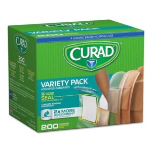 Curad Variety Pack Assorted Bandages 200/Box CUR0800RB - Image 3