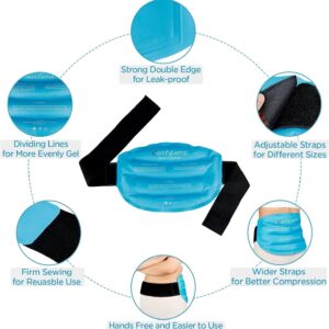 Comfytemp Large Ice Pack for Back Pain, Reusable Gel Hot Cold Therapy for Lumbar, Hips, Knee, Shoulder - Image 3
