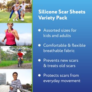 ScarAway Advanced Silicone Scar Sheets, Medical Grade Variety Pack, 8 Reuseable Sheets - Image 5