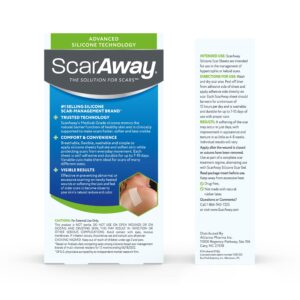 ScarAway Advanced Silicone Scar Sheets, Medical Grade Variety Pack, 8 Reuseable Sheets - Image 8