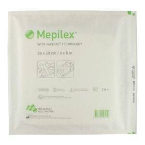 Mölnlycke Mepilex Soft Silicone Absorbent Foam Dressing, 4" x 8" - Image 6