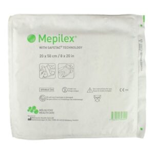 Mölnlycke Mepilex Soft Silicone Absorbent Foam Dressing, 4" x 8" - Image 7