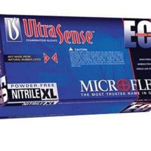 Microflex 2X Custom Blue 11.417'' UltraSense EC 3.5 mil Nitrile Ambidextrous Non-Sterile Medical Grade Powder-Free Disposable Gloves With Textured Finger Tip Finish And Extended Beaded Cuff (100 - Image 5