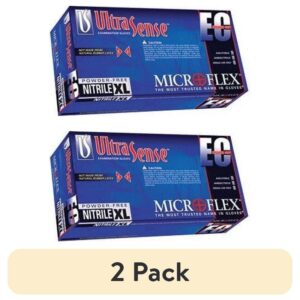Microflex 2X Custom Blue 11.417'' UltraSense EC 3.5 mil Nitrile Ambidextrous Non-Sterile Medical Grade Powder-Free Disposable Gloves With Textured Finger Tip Finish And Extended Beaded Cuff (100 - Image 7