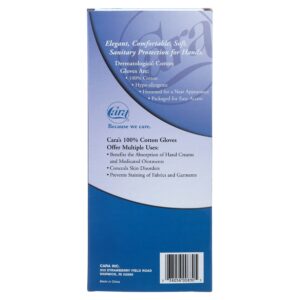 Cara Incorporated Cotton Glove Dispenser Box, White, Large - Image 5