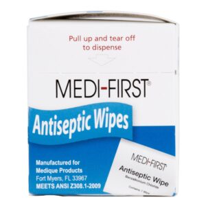 Medi-First First Aid Kit Refill Antiseptic Skin Towelette NonSterile Individual Packet 20 per Box 21471 - Image 3